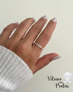 Anel Bolinhas com Infinito