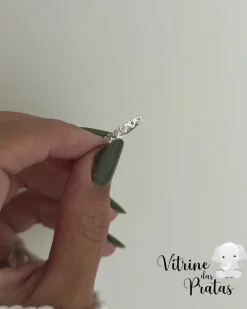 Anel Corações Cravejados