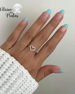 Anel Coração Vazado