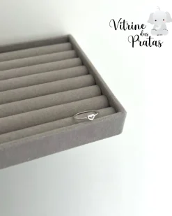 Anel Coração Vazado Mini