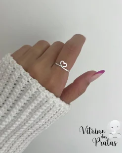 Anel Desenho de Coração