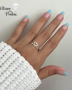 Anel Desenho de Coração