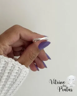 Anel Duplo Cravejado