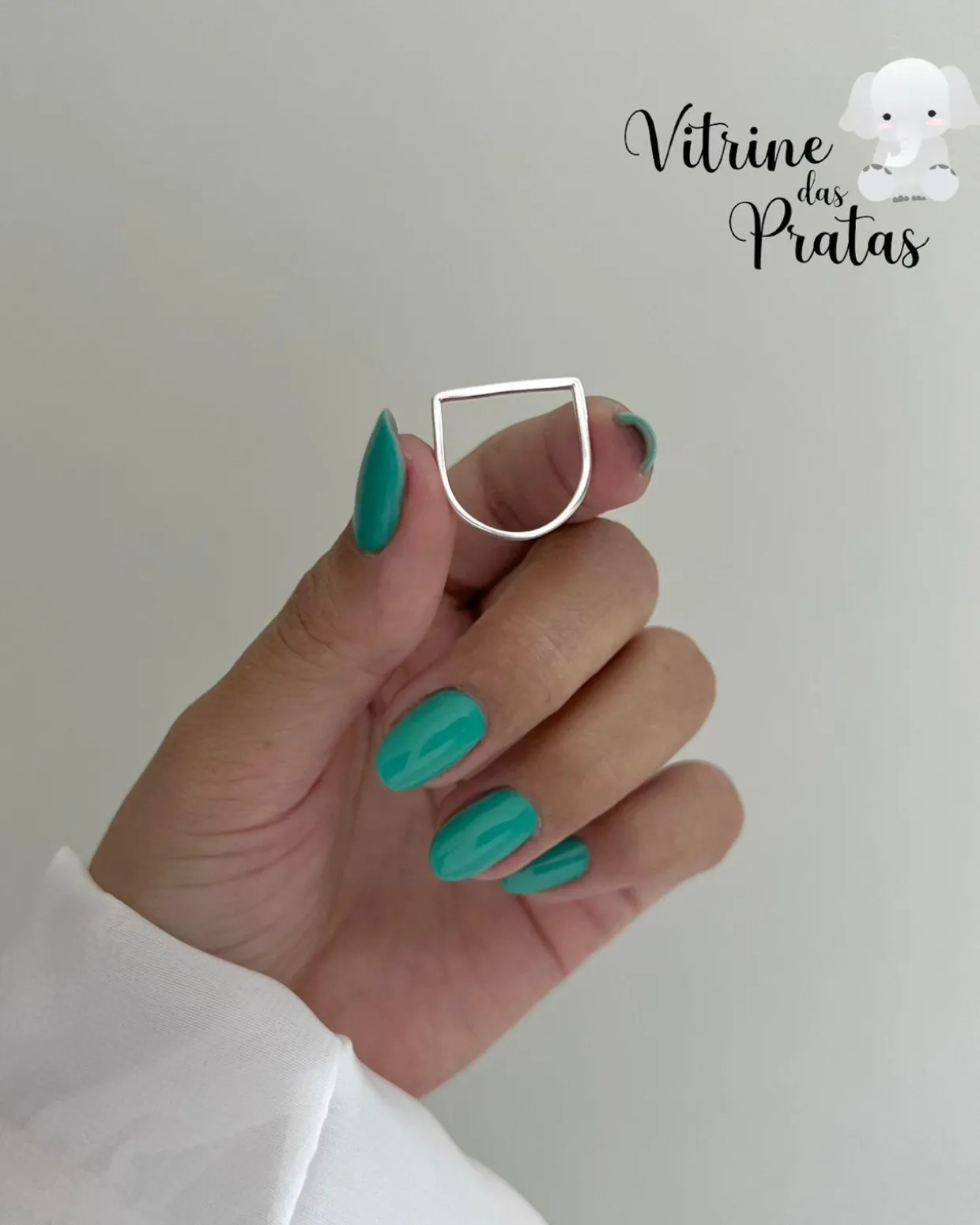 Anel Liso com Frente Quadrado