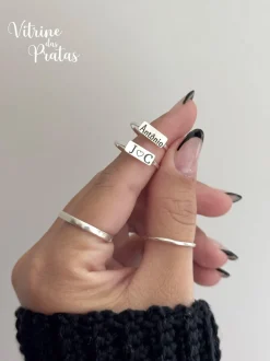 Anel Plaquinha Personalizada