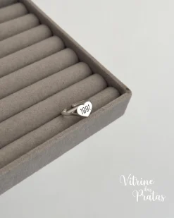 Anel Regulável Coração Personalizado