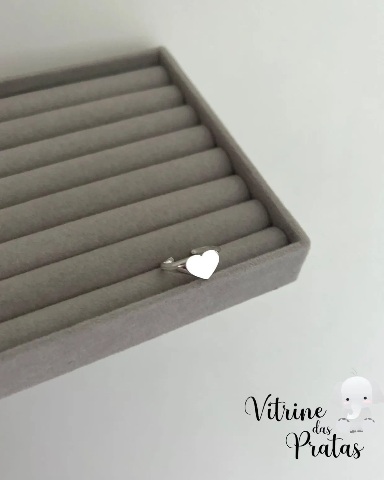 Anel Regulável Coração Personalizado