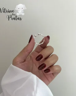 Anel Regulável Entrelaçado com Bolinhas