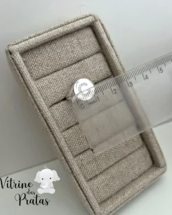 Anel Regulável Letra Cravejada