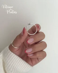 Anel Solitário Coração Cristal