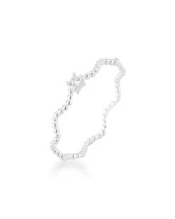 Anel Solitário Ondulado