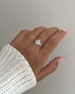 Anel Trevo Cravejado