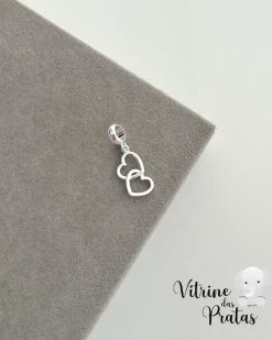 Berloque Dois Corações