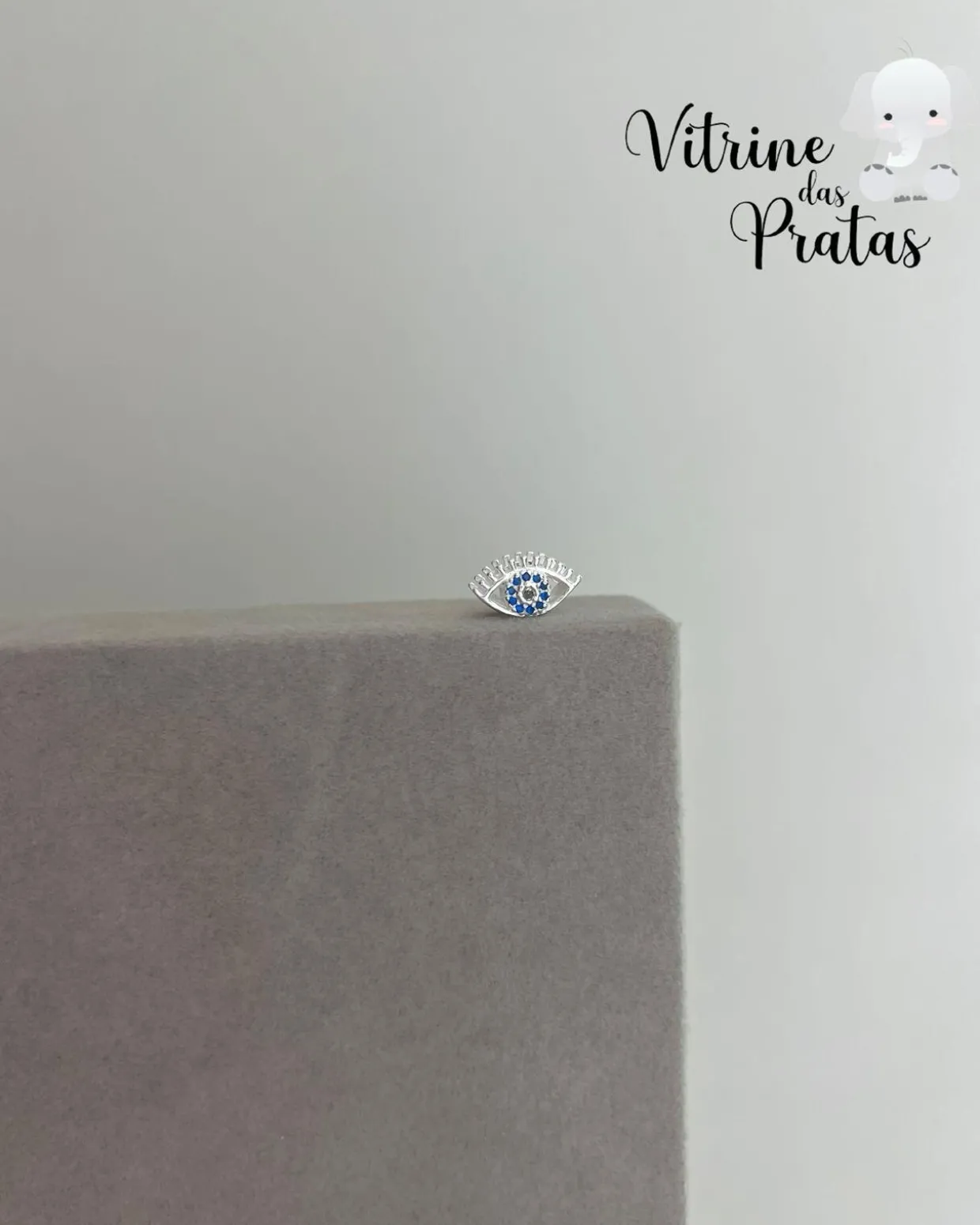 Berloque Separador Olho Grego Cravejado