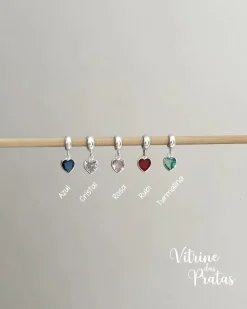 Berloque Zircônia de Coração