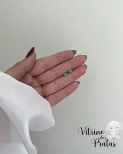 Brinco Baby Zircônia Verde