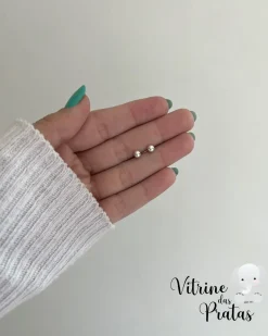 Brinco Bolinha 4mm