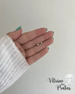 Brinco Bolinha 3mm