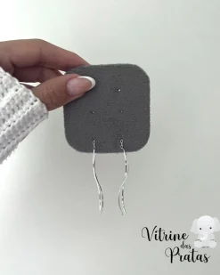 Brinco Corrente Ondulado