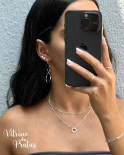 Brinco Corrente Ondulado