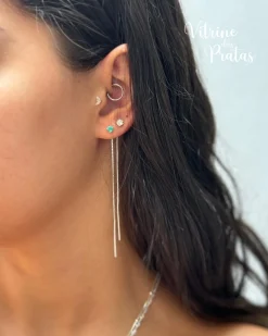 Brinco Corrente Zircônia