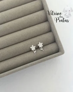 Brinco Flor Cravejada