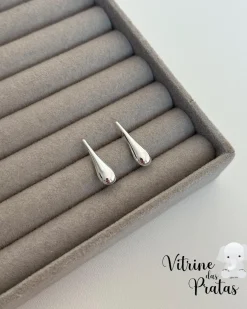 Brinco Gota Puffer Fina