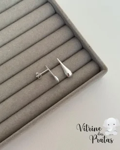 Brinco Gota Puffer Fina