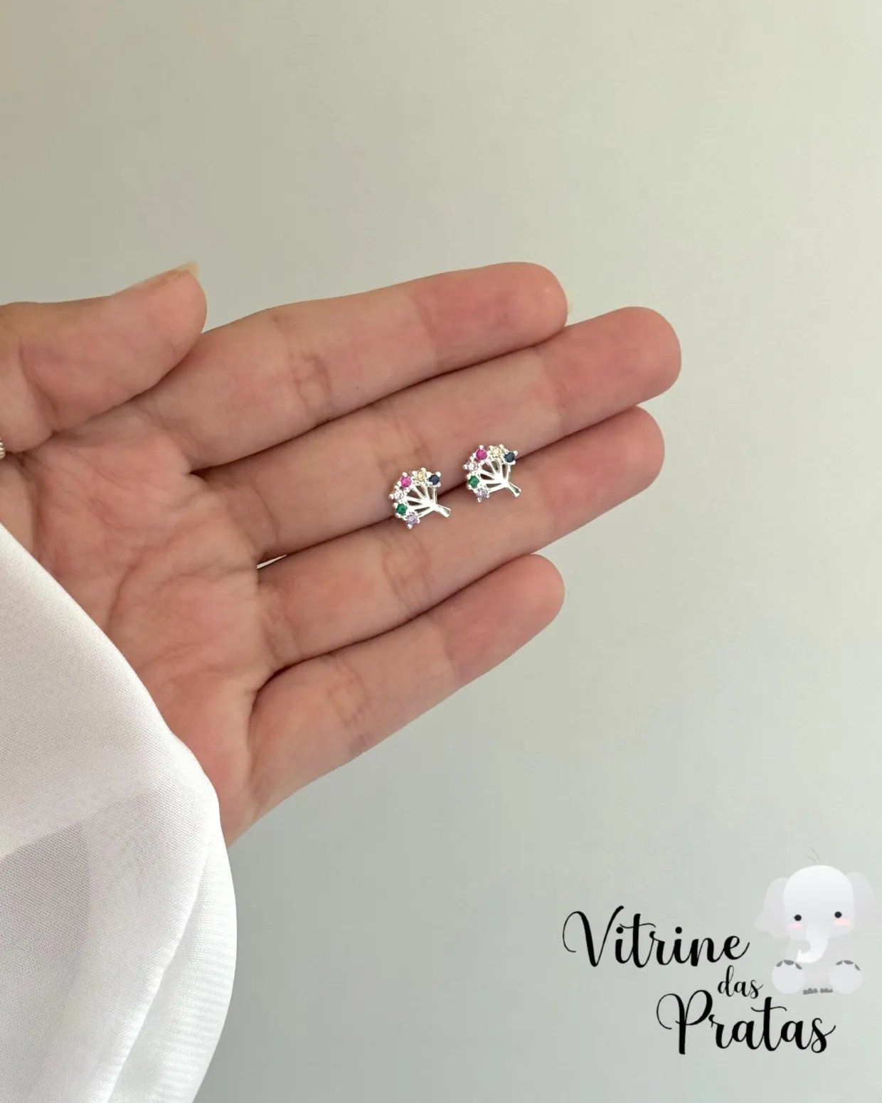 Brinco Árvore da Vida Cravejada Color