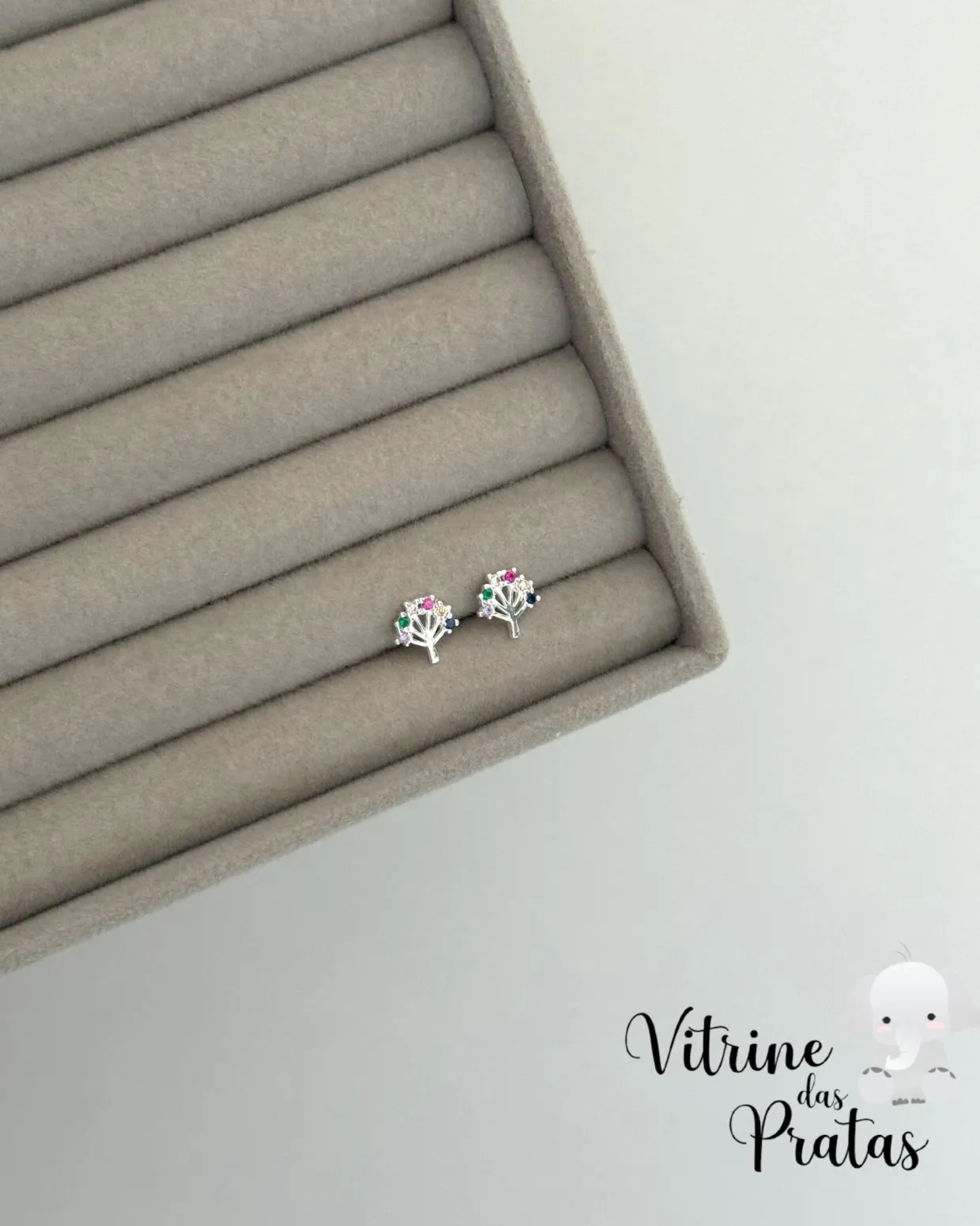 Brinco Árvore da Vida Cravejada Color