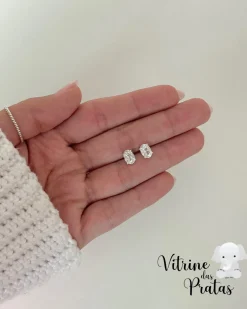 Brinco Zircônia Oval