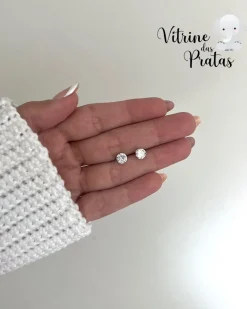 Brinco Zircônia Redonda P