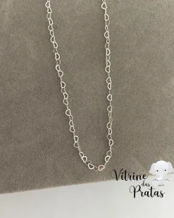 Choker Elos Corações