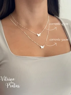Colar Borboleta Origami