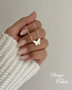 Colar Borboleta Origami