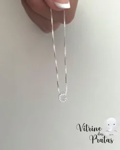 Colar Letra Cravejada