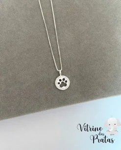 Colar Pata com Borda Cravejada