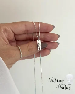 Colar Plaquinha Mãe