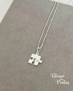 Colar Quebra Cabeça Personalizado (LEIA A DESCRIÇÃO)