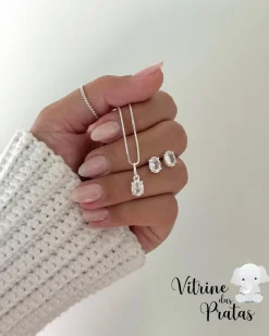 Conjunto Zircônia Oval