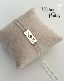 Kit 2 Pulseiras Plaquinha Personalizada (LEIA A DESCRIÇÃO)