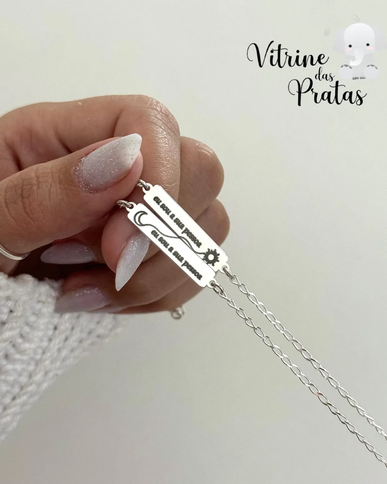 Kit 2 Pulseiras Plaquinha Personalizada (LEIA A DESCRIÇÃO)