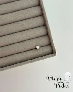 Piercing Pino Coração Cravejado