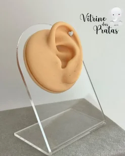 Piercing Pino Coração Cravejado