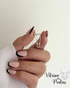 Piercing Ponto de Luz com Corrente