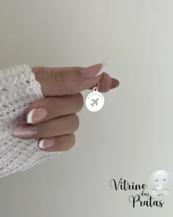 Pingente Avião Wanderlust