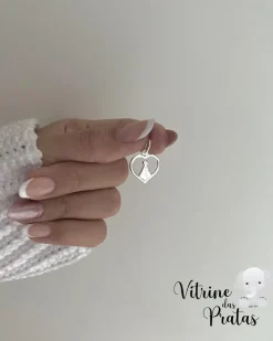 Pingente Coração com Nossa Senhora