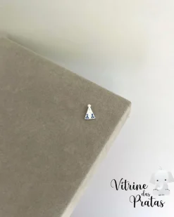 Pingente Nossa Senhora Cravejada Azul Mini