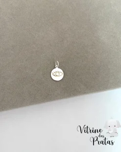 Pingente Plaquinha com Olho Grego