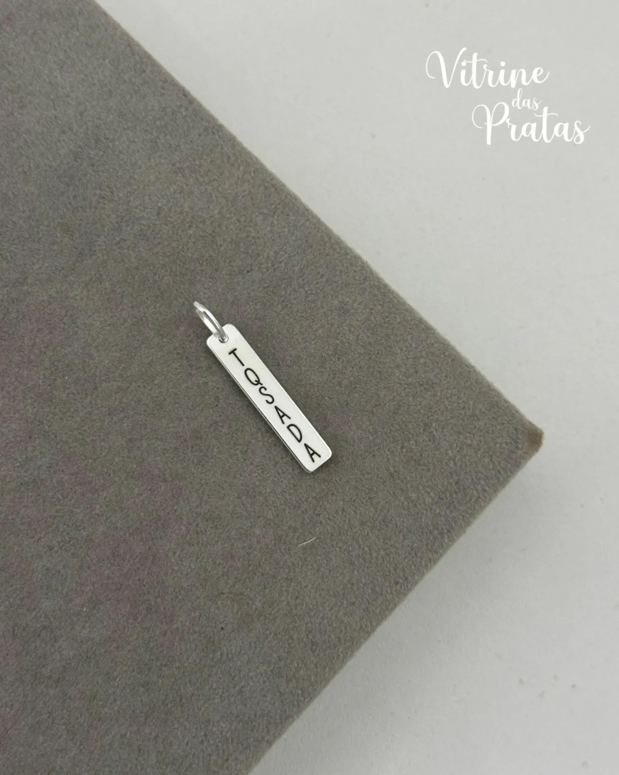 Pingente Plaquinha Comprida Personalizada (LEIA A DESCRIÇÃO)